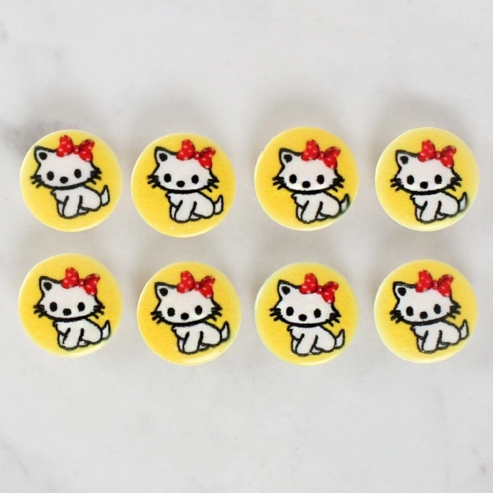 ÇOK SATAN Loren Crafts 8li Kedi Düğme - 1063