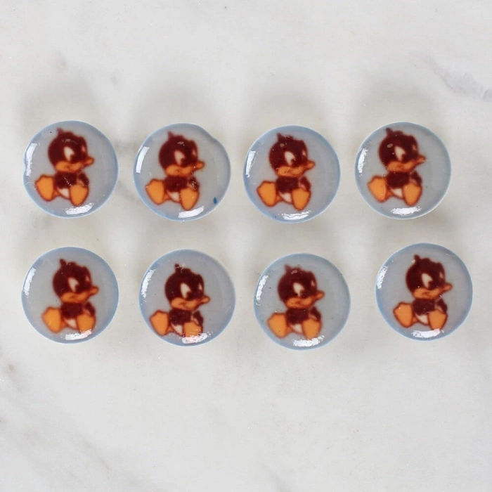 ÇOK SATAN Loren Crafts 8li Ördek Düğme - 1203