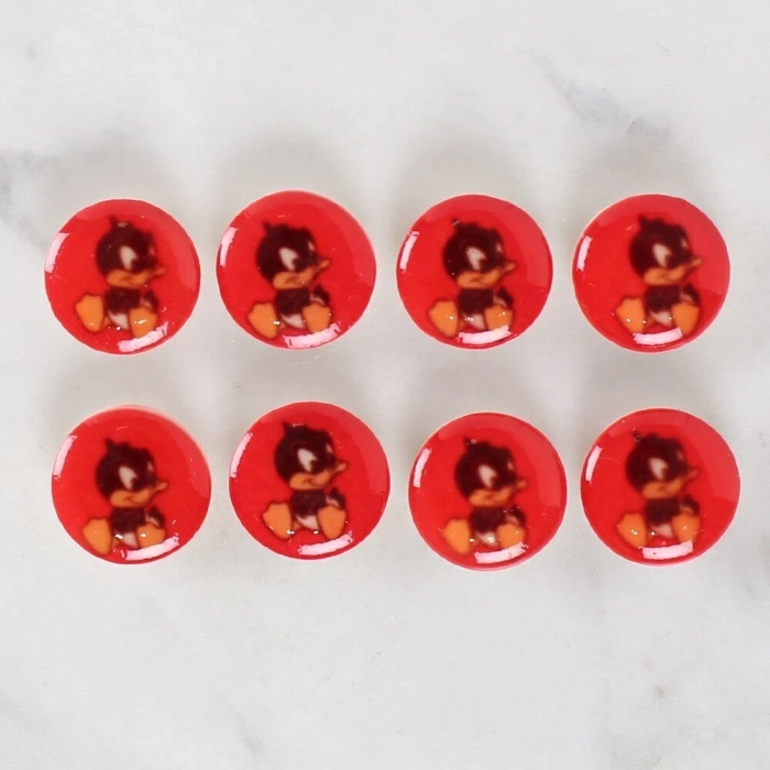 ÇOK SATAN Loren Crafts 8li Ördek Düğme - 1207