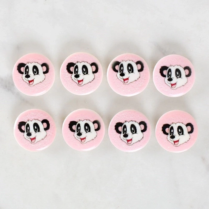 ÇOK SATAN Loren Crafts 8li Panda Düğme - 1054