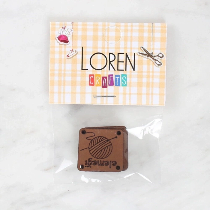 ÇOK SATAN Loren Crafts Elemeği Deri Arma 5 Adet  - 1585