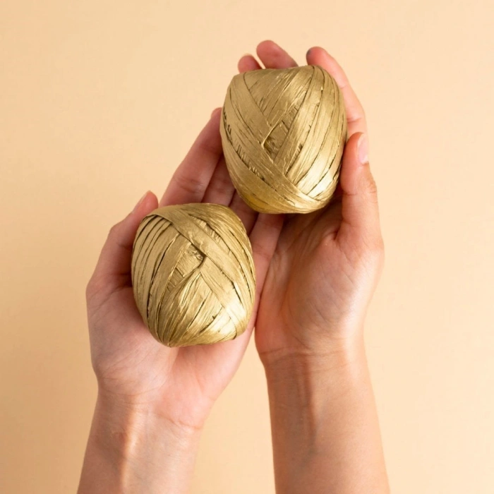 ÇOK SATAN Loren Natural Raffia 30 gr Altın Kağıt İp