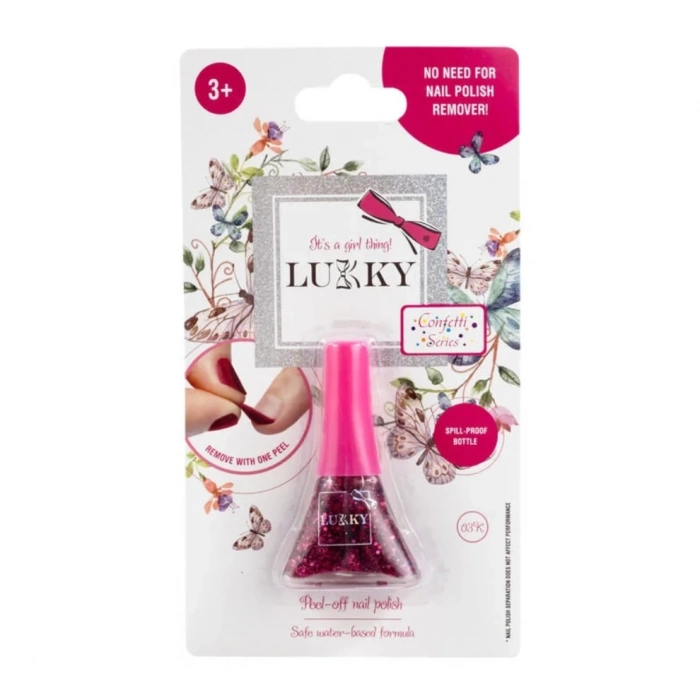 ÇOK SATAN Lukky Soyulabilir Oje - Konfeti Serisi Fuşya
