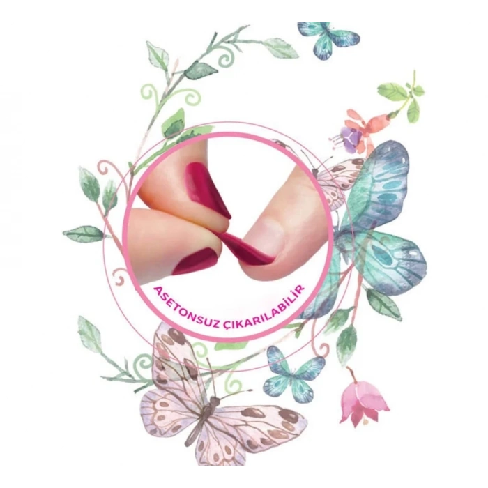 ÇOK SATAN Lukky Soyulabilir Oje - Simli Metalik Altın