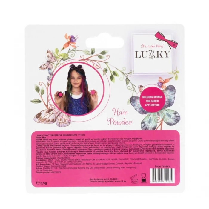 ÇOK SATAN Lukky Süngerli Saç Tebeşiri Mor