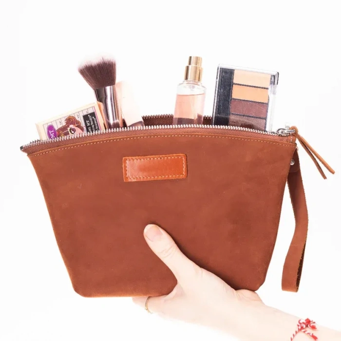 ÇOK SATAN Luna Kadın Seyahat Kozmetik Bakım Makyaj Çantası Organizer Tan Rengi