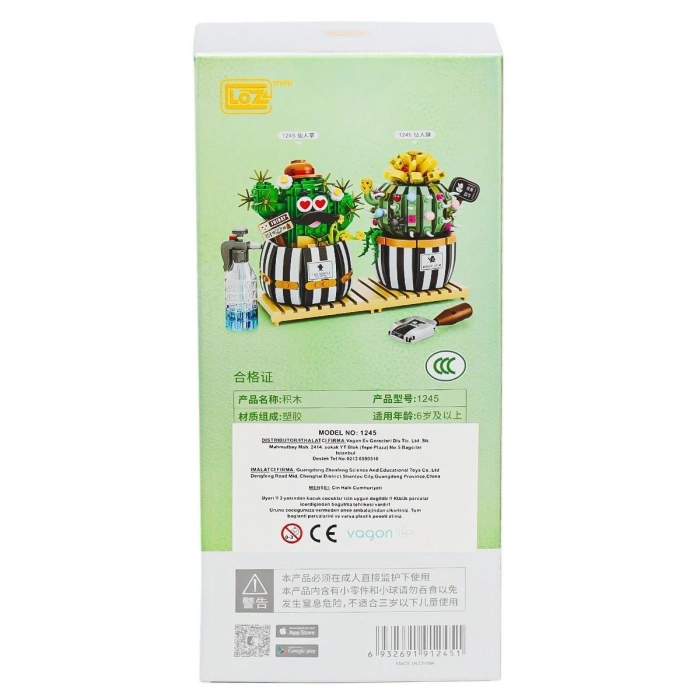 ÇOK SATAN LZ1245 LOZ Kaktüs Blok Seti -Vagon life