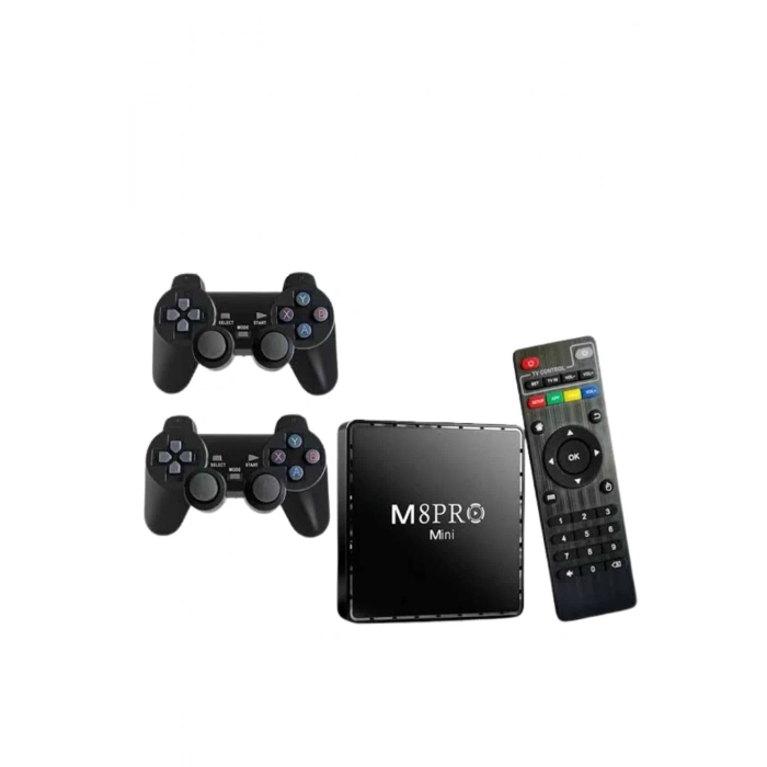 ÇOK SATAN M8 PRO Mini 2.4G 10K ultra HD 64 GB TV BOX Android TV GAME BOX  2 Adet Oyun Konsolu