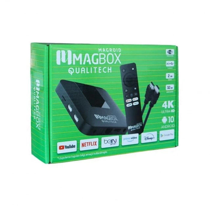 ÇOK SATAN Magbox Magroid Qualitech 32gb Hdd - 2gb Ram 2.4g H313 Cpu Android Tv Box