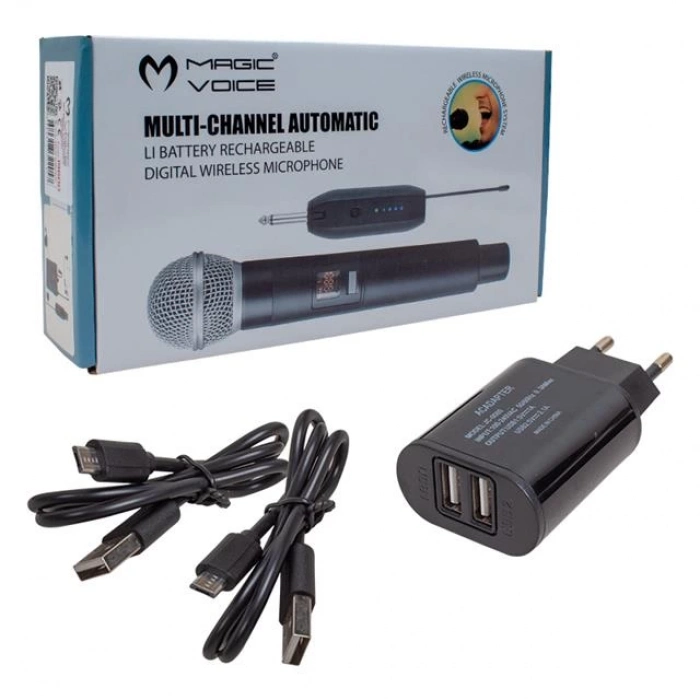 ÇOK SATAN Magicvoice Mv-19600 Uhf Kablosuz Enstrüman Uyumlu İkili Mikrofon Set