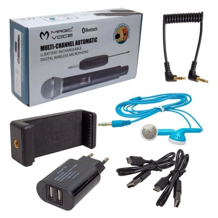 ÇOK SATAN Magicvoice Mv-19602 Uhf Kablosuz Kamera Uyumlu Bluetooth İkili Mikrofon Set