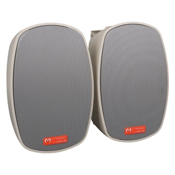 ÇOK SATAN Magicvoice Mv-22 12 Cm 40 Watt Komütatörlü Hat Trafolu Krem Beyaz Sütun Hoparlör (2li Takım)