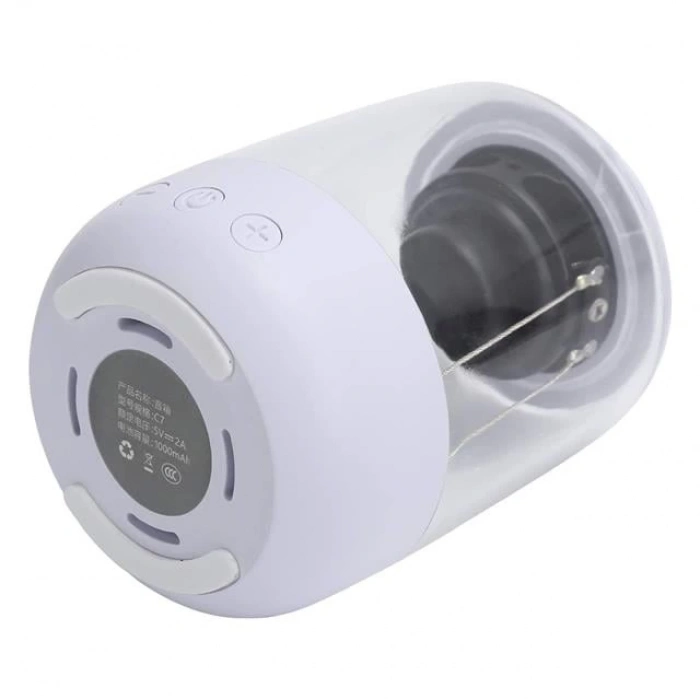 ÇOK SATAN Magicvoice Mv-24696 600 Mah Taşınabilir Rgb Mikrofonlu Aux-tf-bluetooth 3 Watt Hoparlör (beyaz)