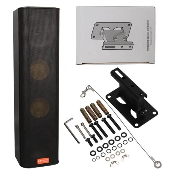 ÇOK SATAN Magicvoice Mv-28 2x13 Cm 40 Watt Komütatörlü Hat Trafolu Siyah Dikey Sütun Hoparlör (tekli Paket)