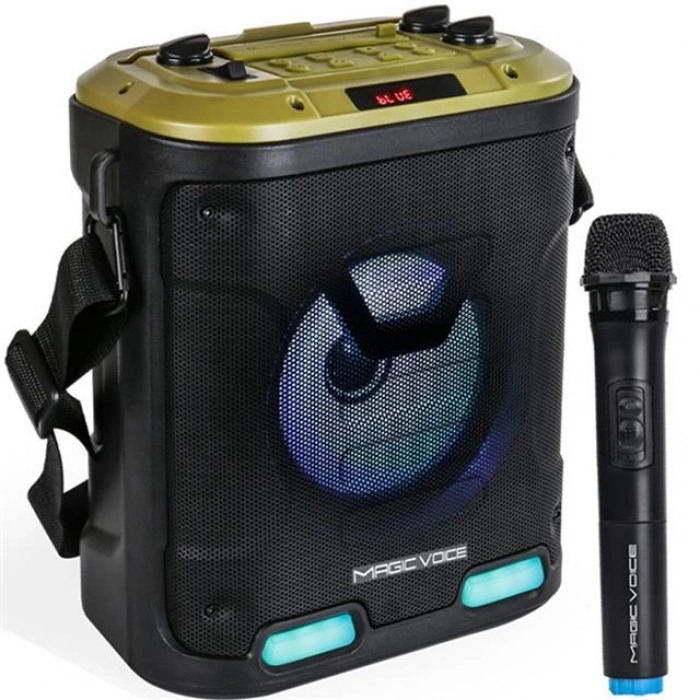 ÇOK SATAN Magicvoice Mv-6005 Vhf El Mikrofonlu Usb-sd-bluetooth Işıklı 30 W Taşınabilir Şarjlı  Seyyar Anfi