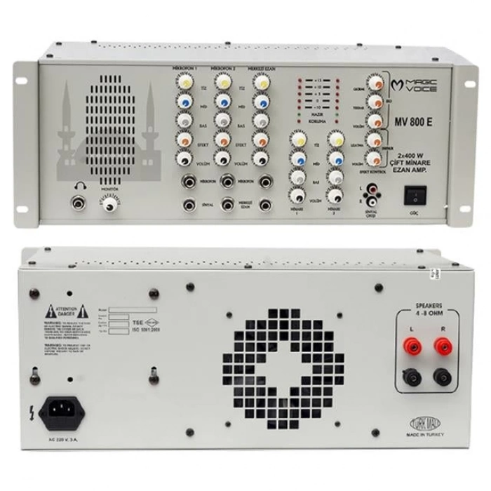 ÇOK SATAN Magicvoice Mv-800e Efektli 2x400 W Ezan Küp Anfi