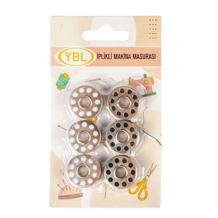 ÇOK SATAN Makine Masurası İplikli Siyah-Beyaz 6lı