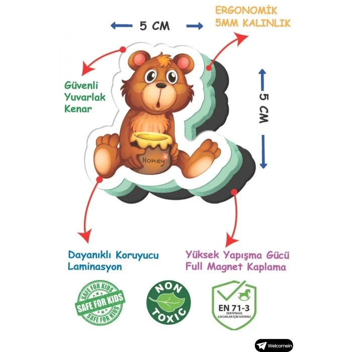 ÇOK SATAN Manyetik Hayvanlar Seti – Çocuklar İçin Eğitici Mıknatıslı Oyuncak