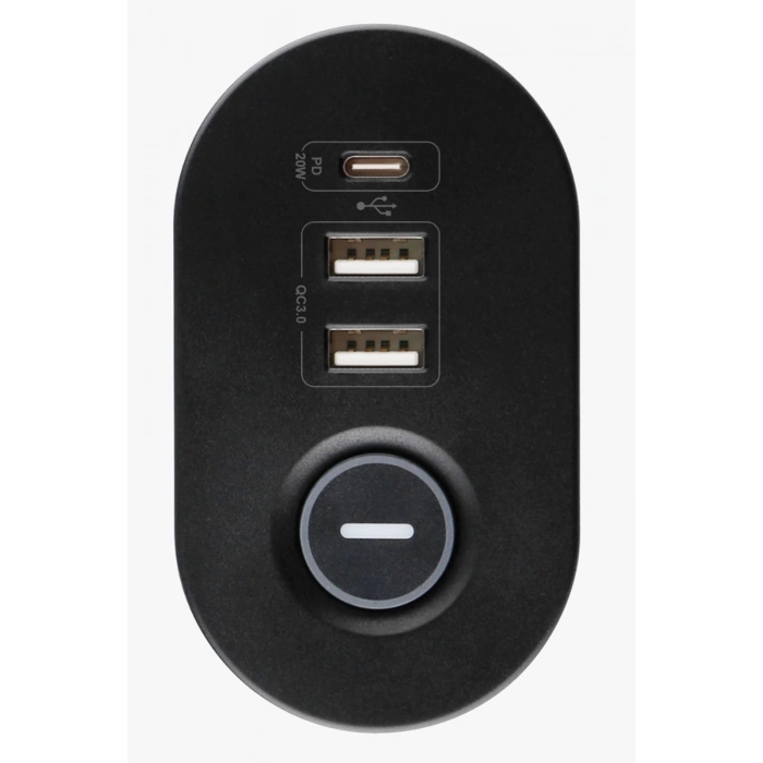 ÇOK SATAN Masa Tipi Pd20w Akım Korumalı 3’lü Priz 2xusb 1xtype-c Girişli Kablolu Priz Ftr19