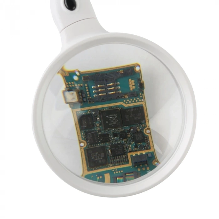 ÇOK SATAN Masaüstü 10x Led Işıklı Büyüteç Okuma El Sanatları Onarım Büyüteç 7765