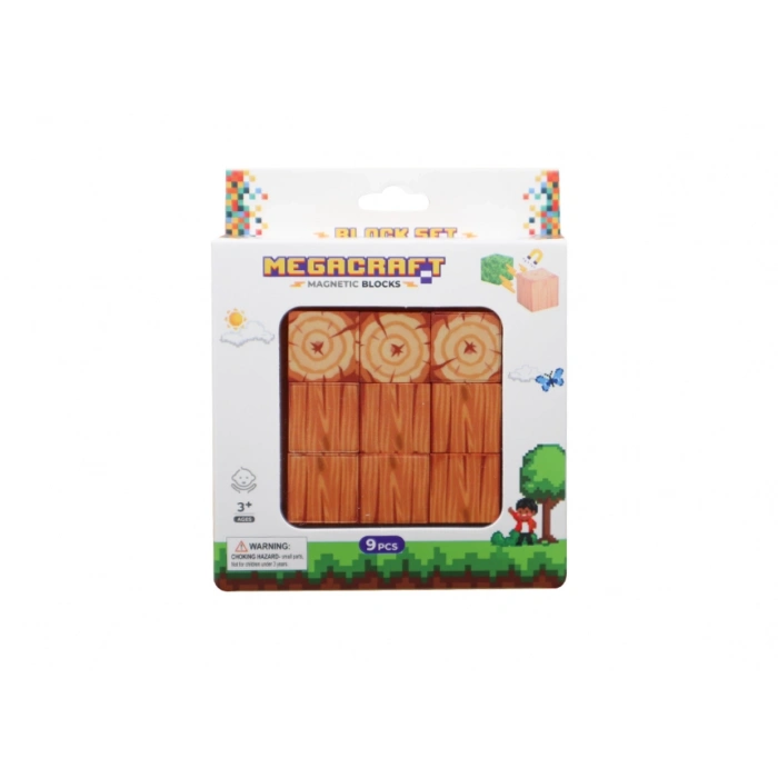 ÇOK SATAN Megacraft 9 Parça Ağaç Gövde Blok