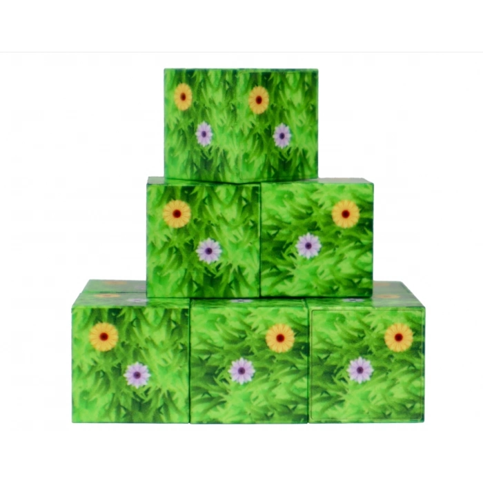 ÇOK SATAN Megacraft 9 Parça Çiçekli Yaprak Çimen Blok