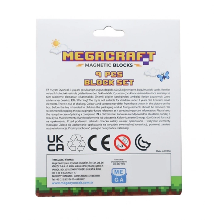 ÇOK SATAN Megacraft 9 Parça Karlı Taş Blok