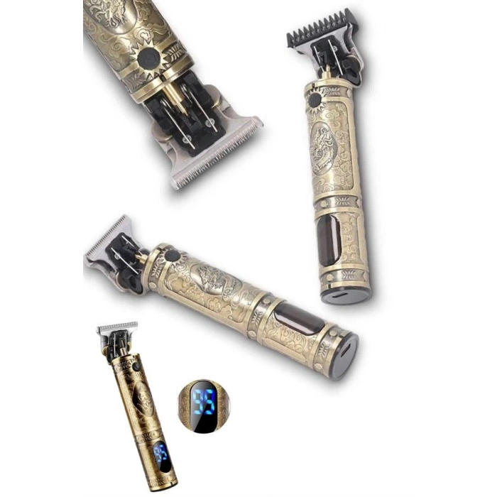 ÇOK SATAN Metal Gövdeli Saç Sakal Çizim Kesme Tıraş Makinesi Kısaltma Makinesi