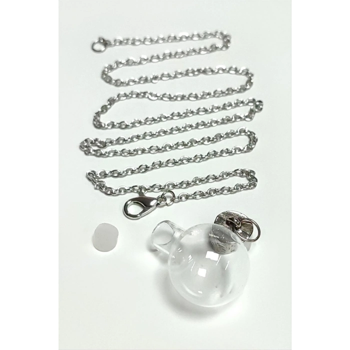 ÇOK SATAN Metal Kapaklı Boş Fanus Canlı Kolye