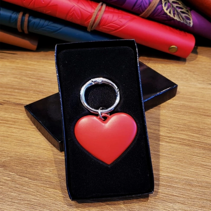 ÇOK SATAN Metal Kırmızı Kalp Anahtarlık