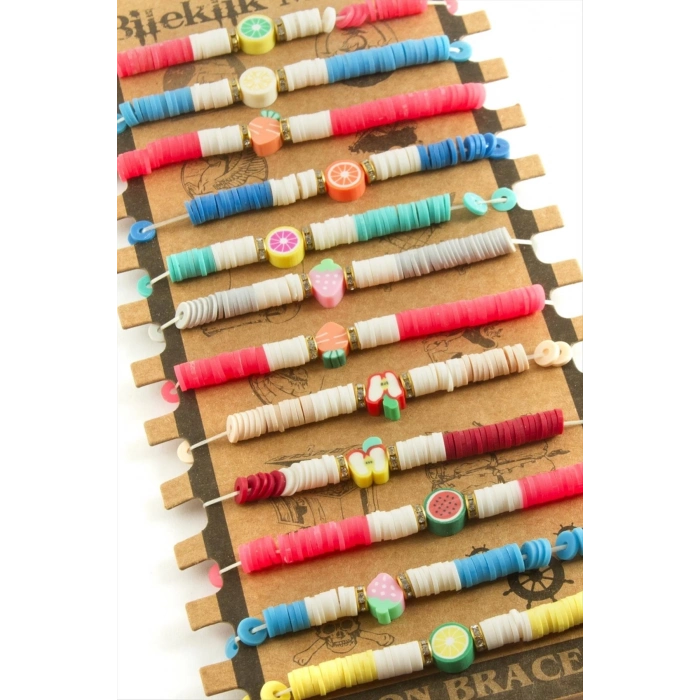 ÇOK SATAN Meyve Fimo Boncuk Bileklik