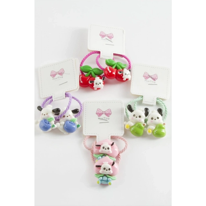 ÇOK SATAN Meyve Hayvan Lastikli Toka 2 Adet