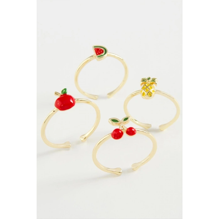 ÇOK SATAN Meyveli Karışık Lüks Eklem Yüzük 1 Adet