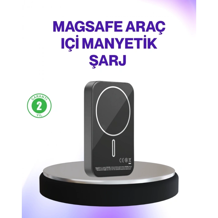 ÇOK SATAN Mıknatıslı MagSafe Uyumlu Araç Tutucu Kablosuz Şarj Destekli