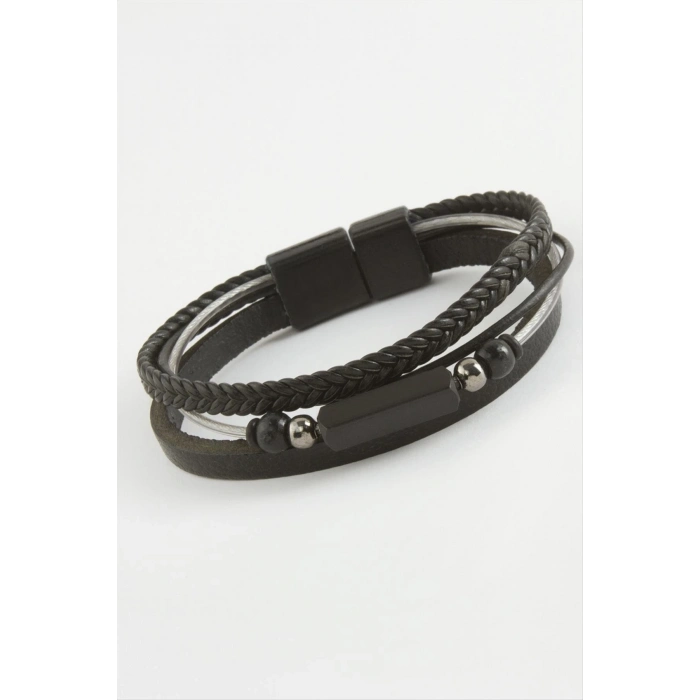 ÇOK SATAN Mıknatıslı Orjinal Deri Bileklik