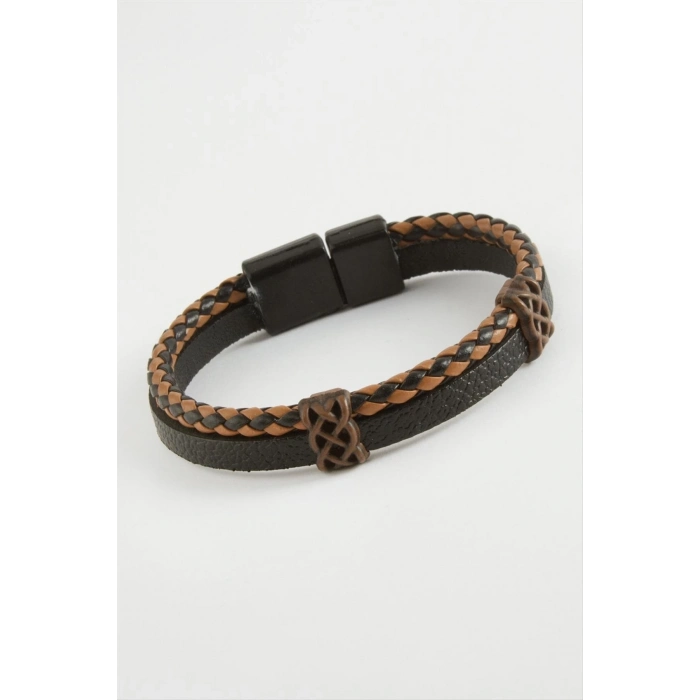 ÇOK SATAN Mıknatıslı Orjinal Deri Bileklik