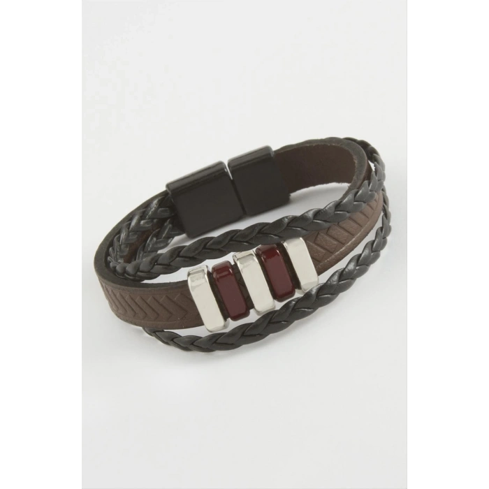 ÇOK SATAN Mıknatıslı Orjinal Deri Bileklik