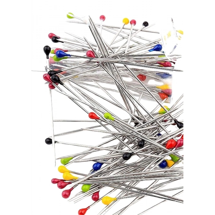 ÇOK SATAN Minelli İğne Kutulu Renkli Başlı 100lü