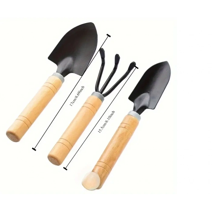 ÇOK SATAN Mini Kazma Kürek Tırmık Seti - Portatif