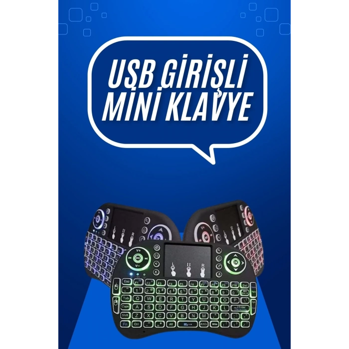ÇOK SATAN Mini Klavye Gaming Pc Playstation Ledli Mouse Rgb Mouse Bluetooth Usb