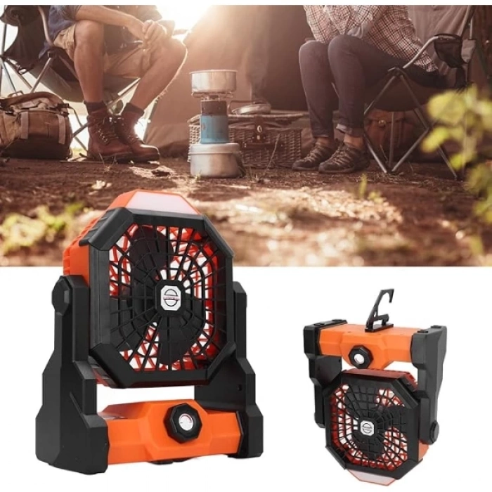 ÇOK SATAN Mini Şarjlı Ledli Kare Fan