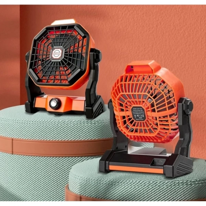 ÇOK SATAN Mini Şarjlı Ledli Kare Fan