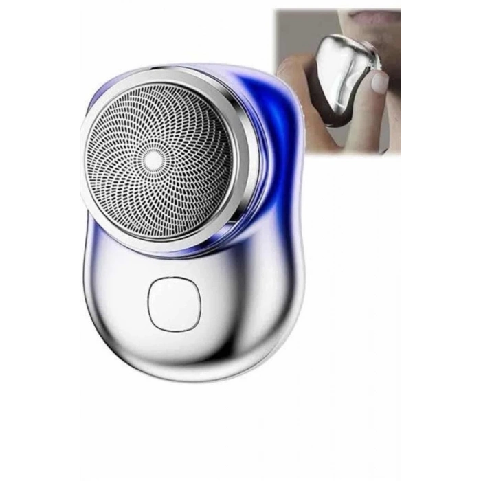 ÇOK SATAN Mini Sıfır Sakal Yanak Tıraş Makinesi USB Şarjlı Sıfır Sakal Taşınabilir Korumalı