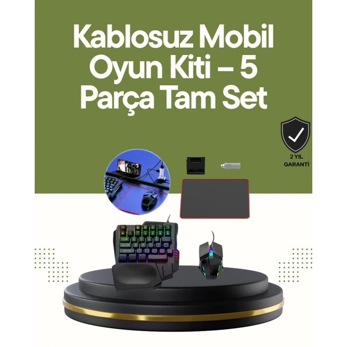 ÇOK SATAN Mobilde Konsol Deneyimi – 5in1 Bluetooth Oyun Seti (Android Uyumlu)