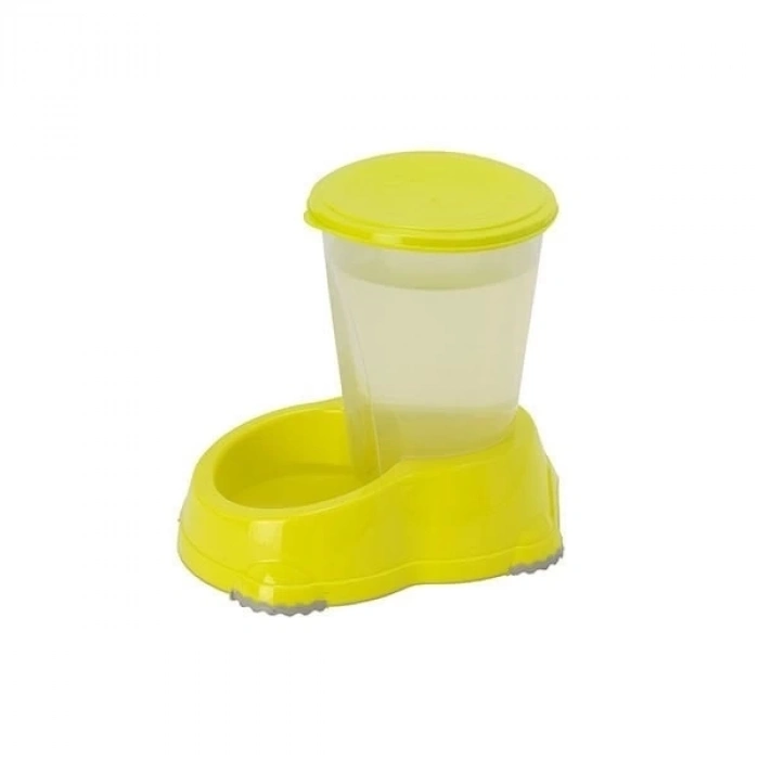 ÇOK SATAN Moderna Smart Kedi ve Köpek Saklamalı Su Kabı Sarı 1.5 Lt