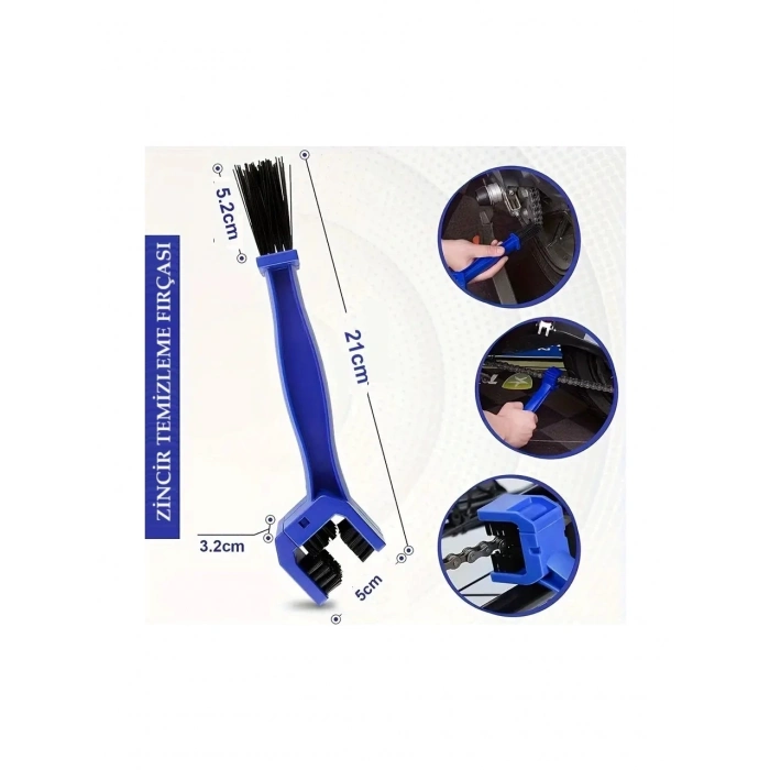 ÇOK SATAN Motorsiklet  Bisiklet Zinciri Temizleme Fırçası Çift Taraflı