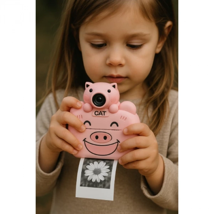 ÇOK SATAN Mpıa S1 Kameralı Fotoğraf Yazıcısı Pembe Renk