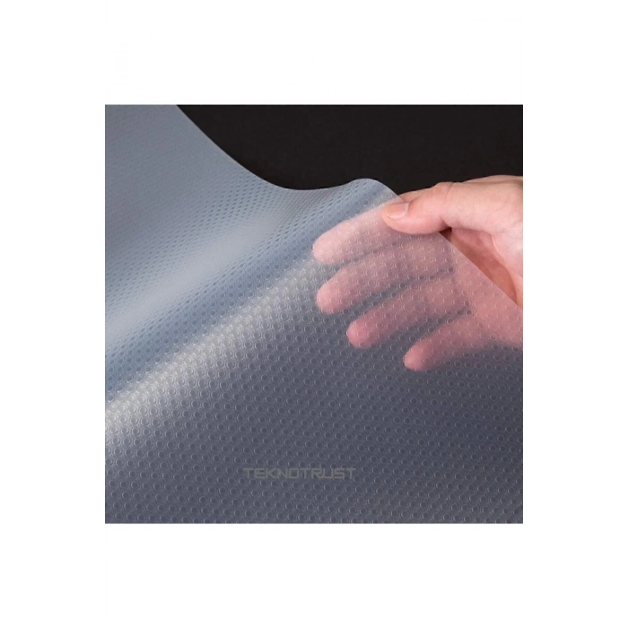 ÇOK SATAN Mutfak Kaydırmaz Şeffaf Raflık Kaymaz Dolap Içi Çekmece Örtüsü Pvc 45x300 Cm Koruyucu Eva Kalın