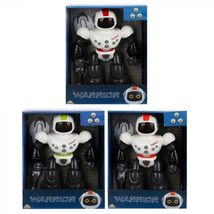 ÇOK SATAN Müzikli Işıklı Savaşcı Yürüyen Robot 29 Cm 1 Adet Fiyatıdır