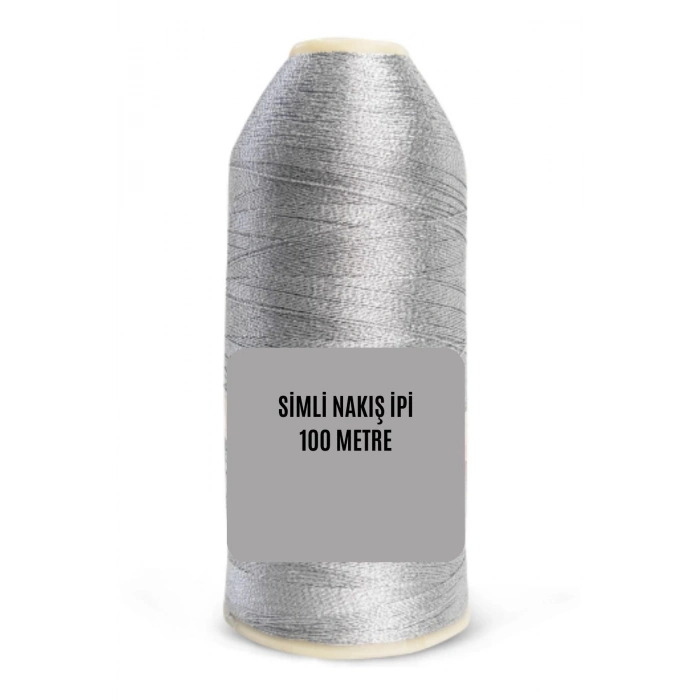 ÇOK SATAN Nakış Simi 100 Metre Gümüş